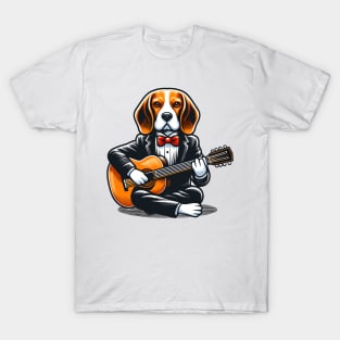 Beagle Playing Guitar T-Shirt